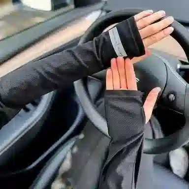 北极绒 高颜值夏季潮流时尚薄款户外开车骑行 聚酯纤维 防晒袖 男女同款情侣款