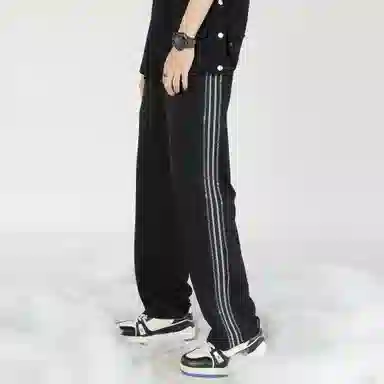 王者荣耀 鲁班七号星空梦想款 美式嘻哈风宽松直筒垂感拖地简约百搭休闲裤 男女同款