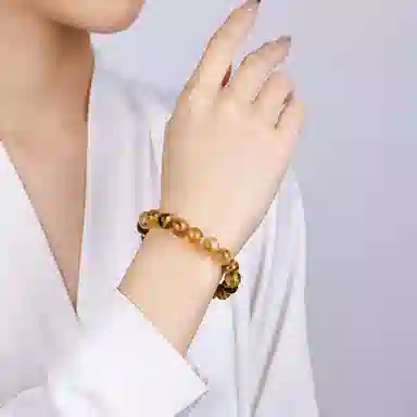 阿梵尼 金霸王八方来财  搭配财富力量气场全开 能量平衡 高级感轻奢设计 商务通勤百搭#好运天然 黄水晶 手串 女款