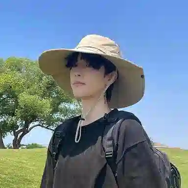 杨同学 夏季 户外遮阳帽大头围 太阳帽大檐登山帽钓鱼 氨纶 防晒帽 男款