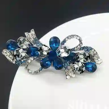 缔晶 轻奢时尚法式紫罗兰弹簧夹发饰套装 清新精致浪漫通勤配饰 合金 发夹 女款