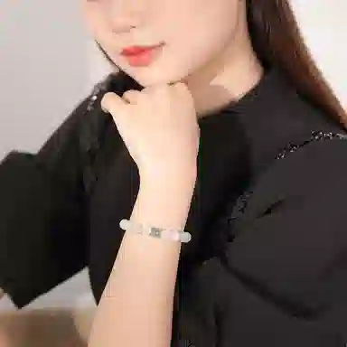 印象眸 转运珠 新中式古风清新 天山翠 手串 男女同款情侣款 礼盒装