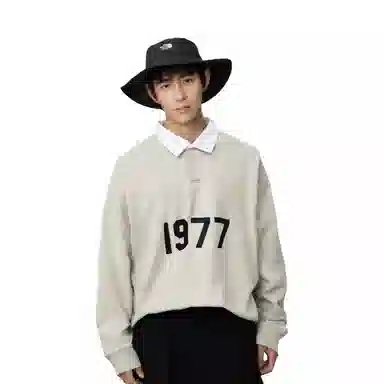 Fear of God Essentials 1977 SS22 Rugby Wheat Polo