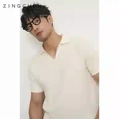 ZINGCHEN Pima Cotton Waffle Polo