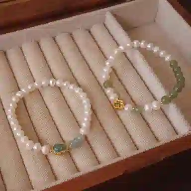 【有福禄】 指尖瑰宝 新中式简约大气温婉温柔与灵动的结合日常必备 珍珠 手串 男女同款情侣款