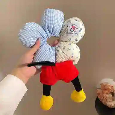 千桐 创意老鼠屁股时尚拍照老鼠腿 毛绒 发圈 男女同款情侣款