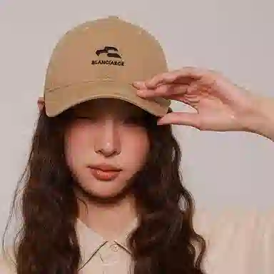 心水好物 早春大头围韩版户外出行防晒百搭刺绣字母 棉 鸭舌帽 男女同款情侣款