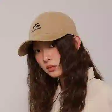 心水好物 早春大头围韩版户外出行防晒百搭刺绣字母 棉 鸭舌帽 男女同款情侣款