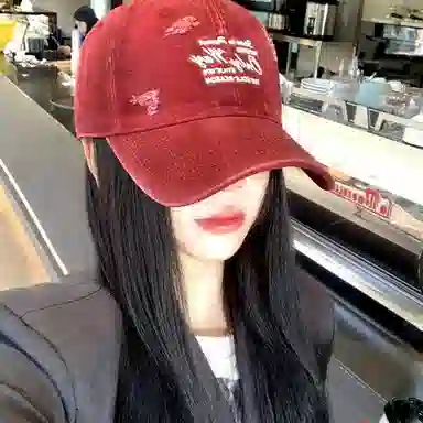 心水好物 软顶水洗破洞韩版大头围复古牛仔显脸小百搭遮阳 棉 鸭舌帽 男女同款情侣款