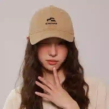 心水好物 早春大头围韩版户外出行防晒百搭刺绣字母 棉 鸭舌帽 男女同款情侣款