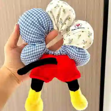 千桐 创意老鼠屁股时尚拍照老鼠腿 毛绒 发圈 男女同款情侣款