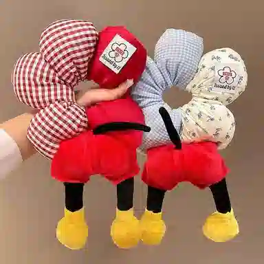 千桐 创意老鼠屁股时尚拍照老鼠腿 毛绒 发圈 男女同款情侣款