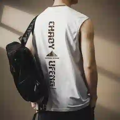 贵色 夏季 运动坎肩字母薄款宽松篮球背心 男女同款