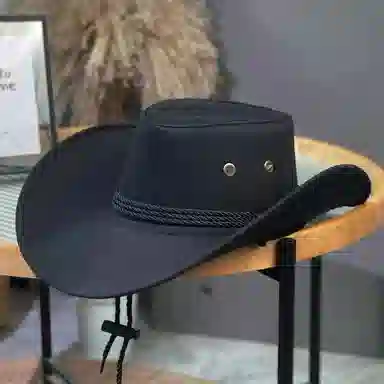 千桐 复古牛仔帽 防晒大檐显脸小沙滩海边遮阳户外露营登山帽 运动透气网帽时尚防紫外线 聚酯纤维 渔夫帽 男女同款情侣款