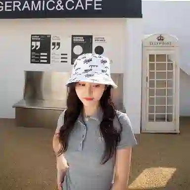 【双面】 千桐 防晒大檐显脸小沙滩海边遮阳户外露营登山帽 运动透气网帽时尚防紫外线 聚酯纤维 渔夫帽 男女同款情侣款
