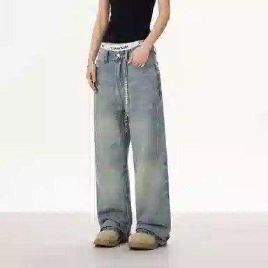 YearnObtainRainbow Retro Blue Jeans