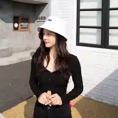 千桐 防晒大檐显脸小沙滩海边遮阳户外露营登山帽 运动透气网帽时尚防紫外线 聚酯纤维 渔夫帽 男女同款情侣款