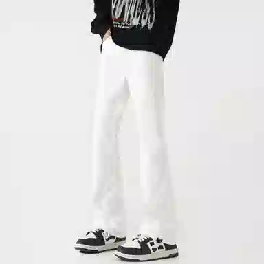 八哥 美式高街潮流牛仔裤 男女同款