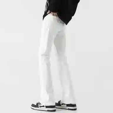 八哥 美式高街潮流牛仔裤 男女同款