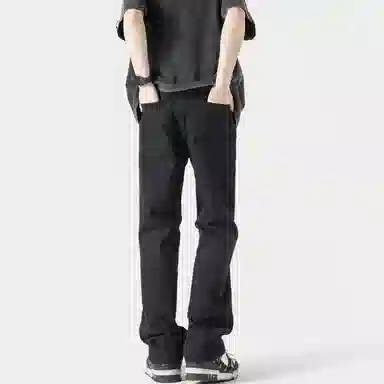 八哥 美式高街潮流牛仔裤 男女同款