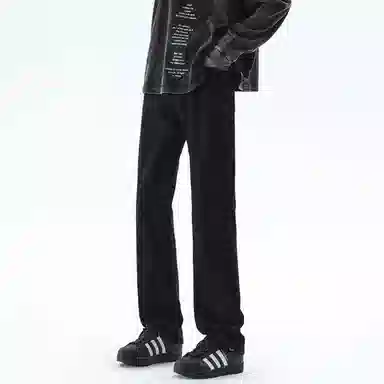 八哥 美式高街潮流牛仔裤 男女同款