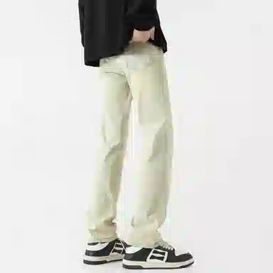 八哥 美式高街潮流牛仔裤 男女同款