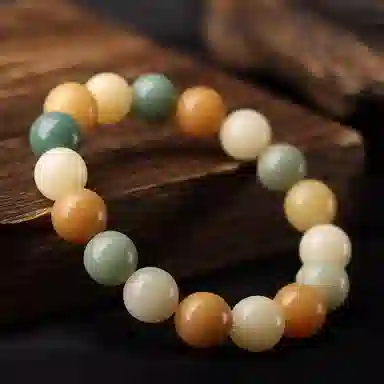 九华山 清新淡雅转运圆珠复古文玩盘玩念珠佛 森系气质优雅大方温柔风 高颜值个性百搭#好运 礼盒装 菩提子/菩提籽 手串 男女同款情侣款