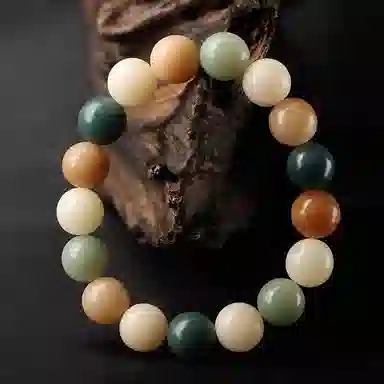 九华山 清新淡雅转运圆珠复古文玩盘玩念珠佛 森系气质优雅大方温柔风 高颜值个性百搭#好运 礼盒装 菩提子/菩提籽 手串 男女同款情侣款