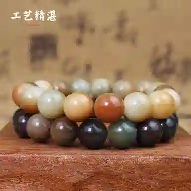 九华山 清新淡雅转运圆珠复古文玩盘玩念珠佛 森系气质优雅大方温柔风 高颜值个性百搭#好运 礼盒装 菩提子/菩提籽 手串 男女同款情侣款