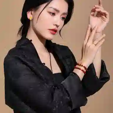 壹仟俩 诸事顺利转运 新中式国潮风高级感小众经典设计#好运 朱砂 玉石手串 女款