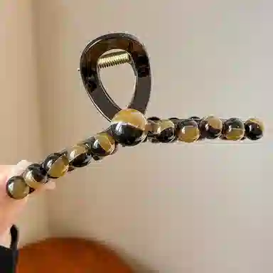 如花梦 高级感珠珠发量多大号复古 亚克力 发夹 女款