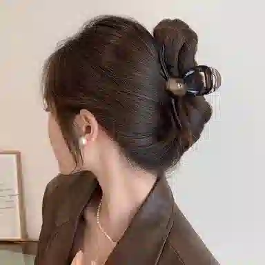 如花梦 高级感珠珠发量多大号复古 亚克力 发夹 女款