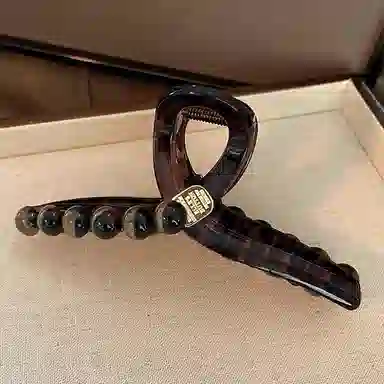 如花梦 高级感珠珠发量多大号复古 亚克力 发夹 女款