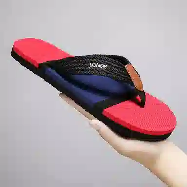 雅鹿优选 时尚潮流休闲百搭街头居家沙滩 橡胶底 防磨防滑人字拖鞋 男款