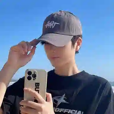 优幽兰 时尚百搭大头围显脸小休闲百搭韩版防紫外线遮阳帽美式辣妹街头复古字母刺绣太阳帽子 棉 鸭舌帽 男女同款情侣款