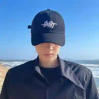 优幽兰 时尚百搭大头围显脸小休闲百搭韩版防紫外线遮阳帽美式辣妹街头复古字母刺绣太阳帽子 棉 鸭舌帽 男女同款情侣款