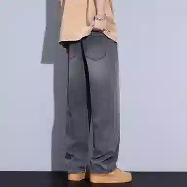 羽浅 青少年美式复古水洗裤子牛仔裤 男女同款