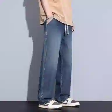 羽浅 青少年美式复古水洗裤子牛仔裤 男女同款