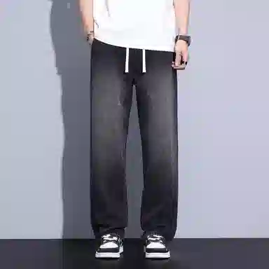 羽浅 青少年美式复古水洗裤子牛仔裤 男女同款