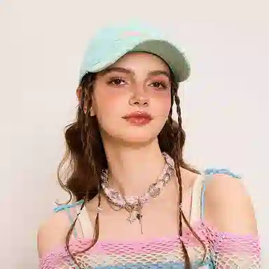 杨同学 美式大脸帽 美式英文 棉 鸭舌帽 男女同款情侣款