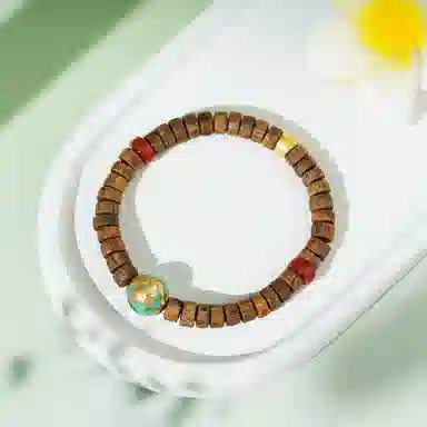 集亭 龙腾四海 烧蓝龙珠 片片 单圈 新国潮 沉香 手串 男女同款情侣款