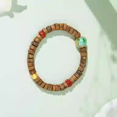 集亭 龙腾四海 烧蓝龙珠 片片 单圈 新国潮 沉香 手串 男女同款情侣款