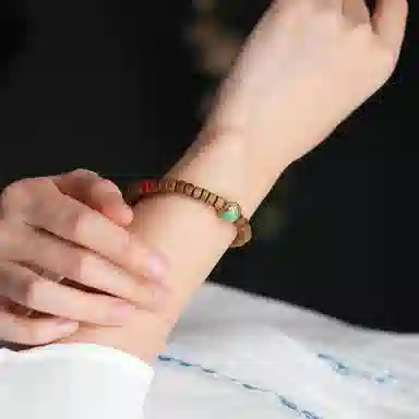 集亭 龙腾四海 烧蓝龙珠 片片 单圈 新国潮 沉香 手串 男女同款情侣款