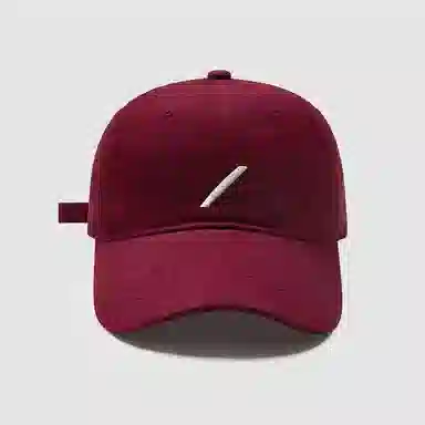 优莲茵 大头围韩版休闲刺绣斜杠 四季百搭显脸小简约户外防晒太阳帽 棉 鸭舌帽 男女同款情侣款