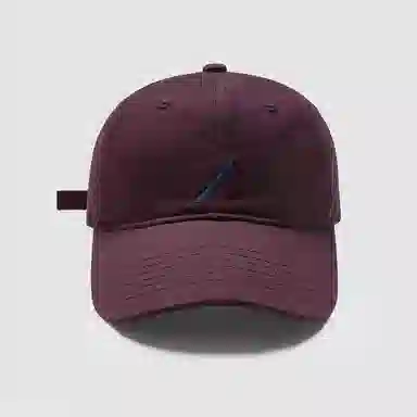 优莲茵 大头围韩版休闲刺绣斜杠 四季百搭显脸小简约户外防晒太阳帽 棉 鸭舌帽 男女同款情侣款