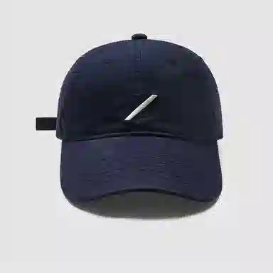 优莲茵 大头围韩版休闲刺绣斜杠 四季百搭显脸小简约户外防晒太阳帽 棉 鸭舌帽 男女同款情侣款