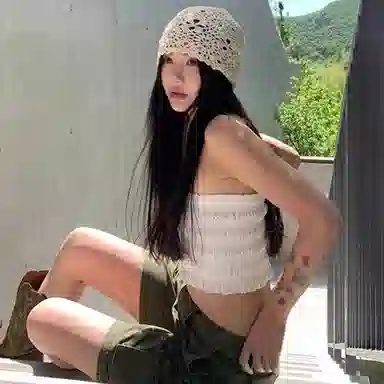 优幽兰 甜美百搭针织镂空花朵包头帽夏薄款大头围显脸小文艺民族风设计复古堆堆帽时尚钩花编织套头帽子超 织物 绒线帽 女款