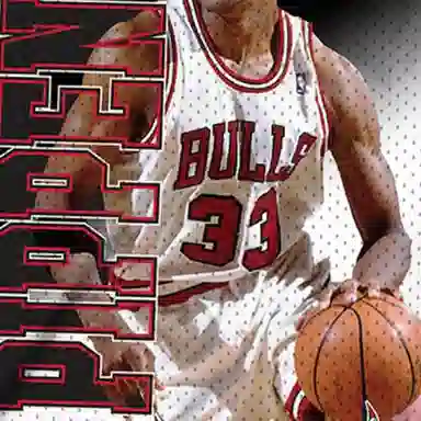 Mitchell & Ness NBA Bulls Scottie Pippen 33 Red