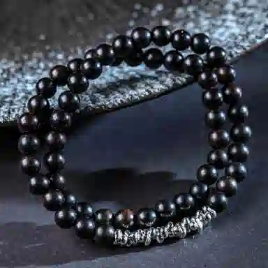 【到手2条】 素于 国潮复古轻奢高级时尚百搭八方来财银蛇送福脚链手工编织小众设计饰品#好运配饰 织物 手绳 男女同款情侣款