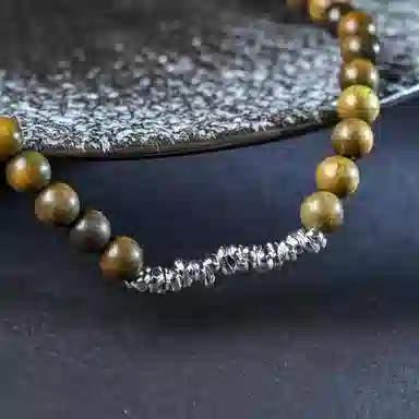 【到手2条】 素于 国潮复古轻奢高级时尚百搭八方来财银蛇送福脚链手工编织小众设计饰品#好运配饰 织物 手绳 男女同款情侣款